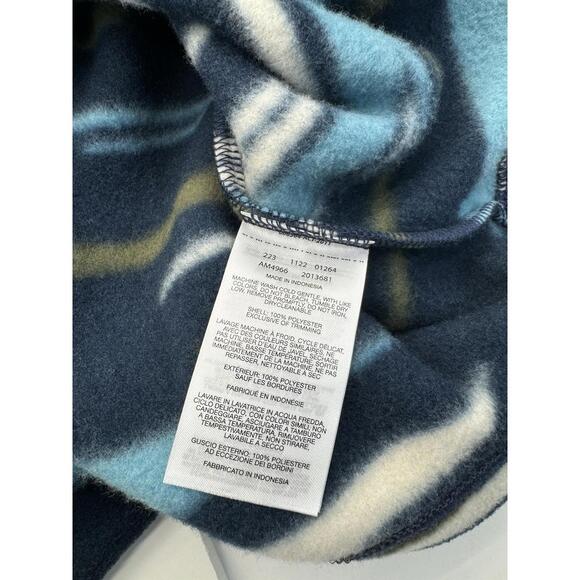 Columbia Fast Trek Printed Half ZIp Fleece Sweatshirt Blue Size M - Picture 4 of 4